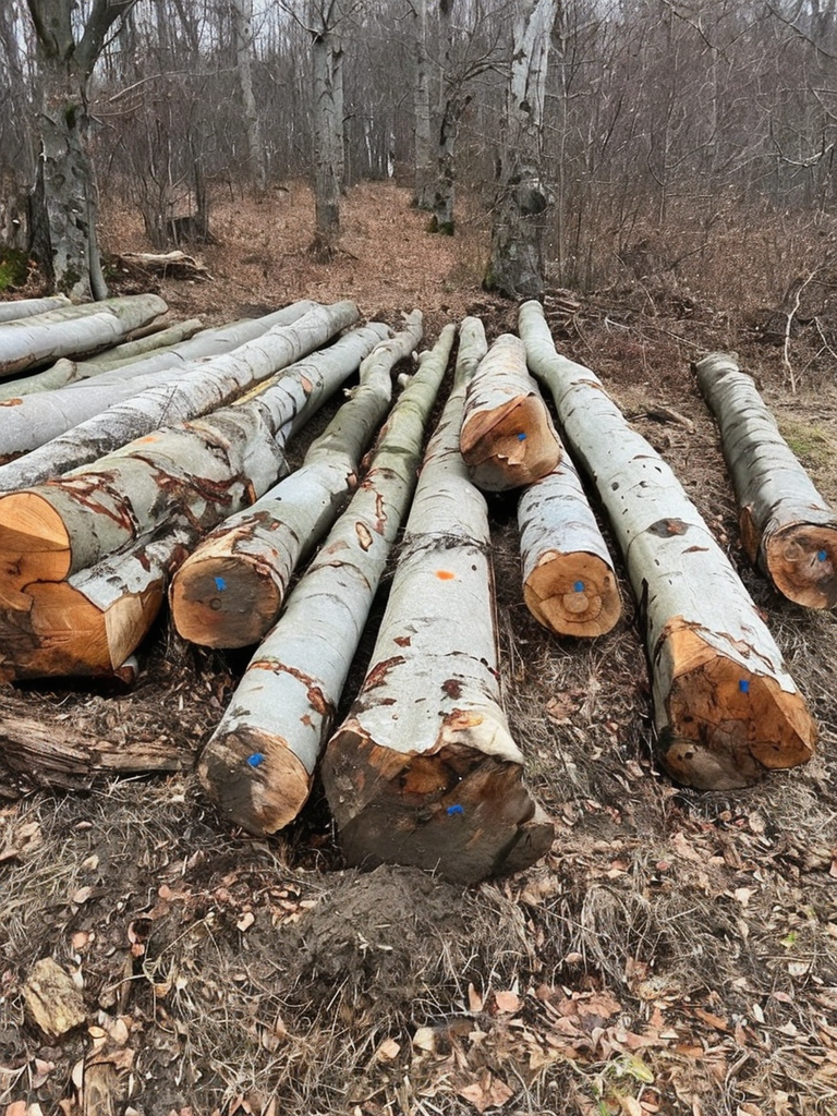 Buche - Rundholz - LKW-Ladung – Bild 3