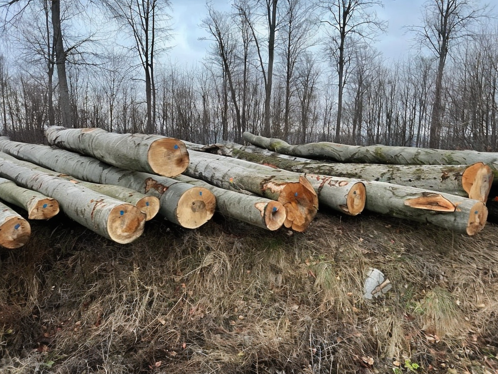 Buche - Rundholz - LKW-Ladung – Bild 4
