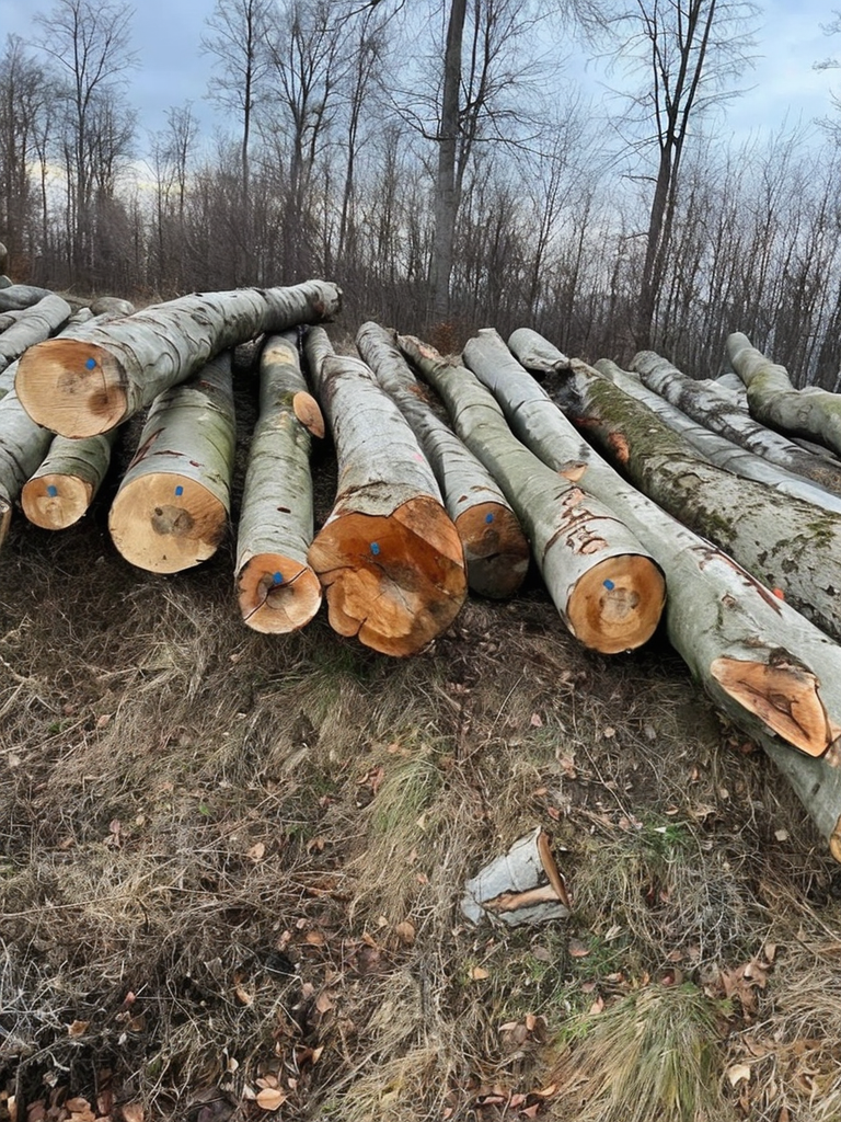 Buche - Rundholz - LKW-Ladung – Bild 5