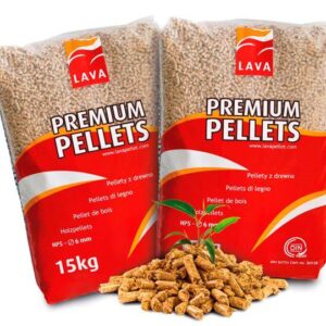 LAVA Holzpellets von Stelmet – Palette 65 Säcke à 15 kg – 975 kg