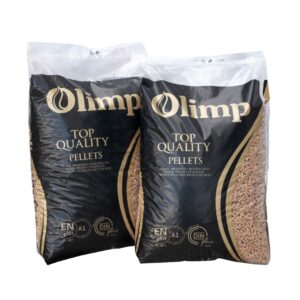 OLIMP Holzpellets von Stelmet – Palette 65 Säcke à 15 kg – 975 kg